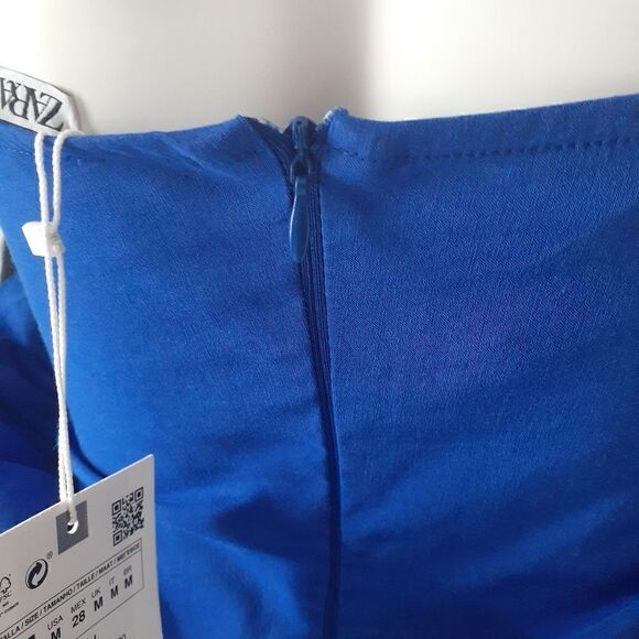NWT Zara Cotton Strapless Mini Dress - Picture 13 of 14
